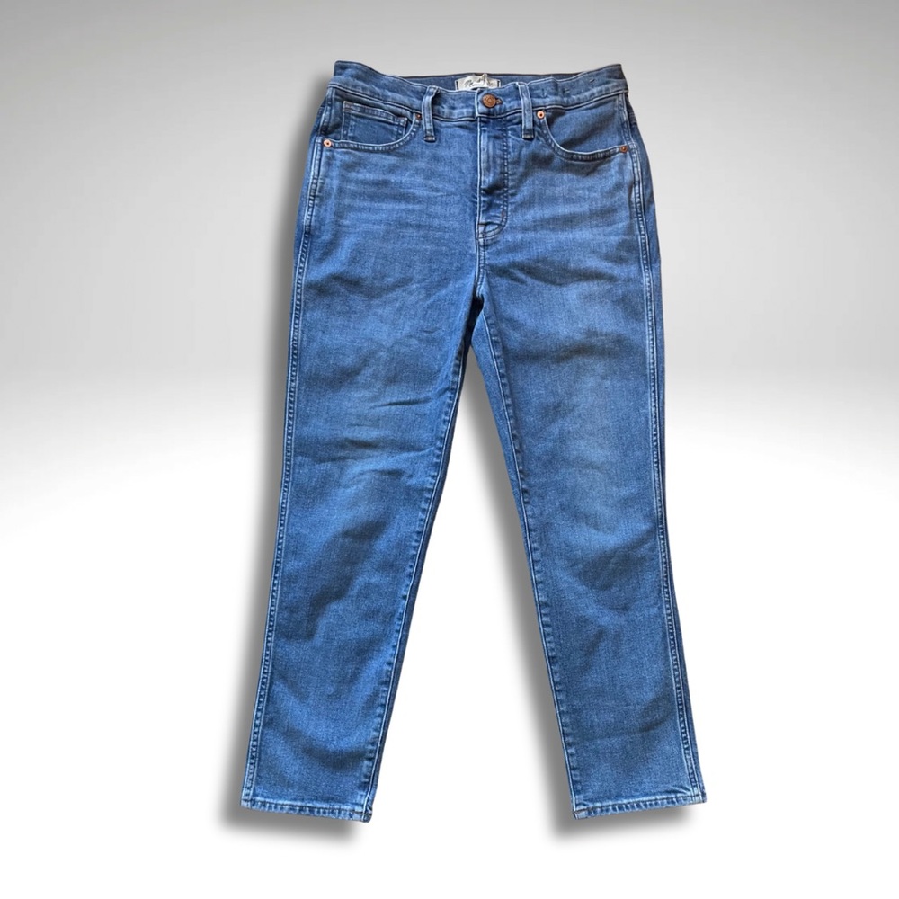 Madewell Straight Leg Stovepipe Classic 90s style High Rise Jeans Size 29